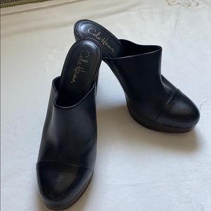 Cole Haan black heel clog